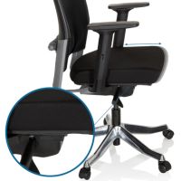 hjh OFFICE 640519 Drehstuhl IKAST Stoff sw