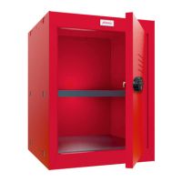 Phoenix CL0544RRC Würfel-Schließfach 66l Zahlenschloss rot