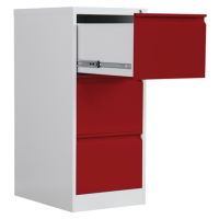 Phoenix FC1003GRK Hängeregisturschrank 3Schübe gr/rt