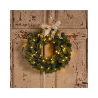 EVERLANDS Weihnachtskranz Winnipeg LED 40cm gn