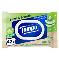Tempo 836194 Feuchtes Toilettenpapier sanft & sensitiv 42St