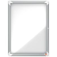 Nobo Schaukasten 1902577 für den Außenbereich 53,2x69,2x4,5cm silber