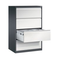 C+P Hängeregistraturschrank Acurado 12934312S10019 A4 4Schübe sgr/lgr