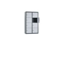 C+P 80700-233S10050 Spind 8Fächer 77x46x20cm an/alu