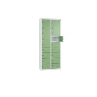 C+P 80700-221S10024 Spind 18Fächer 113x46x20cm lgr/resedagn