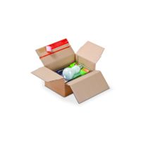 ColomPac Versandkarton CP141.101 DIN A5+ 22,9x5-11,5x16,4cm braun