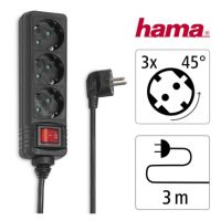 Hama Steckdosenleiste 00108816 6fach Schalter 3m sw