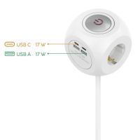 Hama Steckdosenwürfel 00223195 3fach 1,4m ws