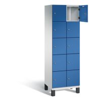 C+P Fächerschrank 4510420S10020 Füße 10Fächer B600mm lgr/ebl