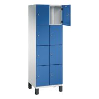 C+P Fächerschrank 4510320S10019 Füße 8Fächer B600mm lgr/ebl