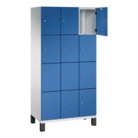 C+P Fächerschrank 4510330S10019 Füße 12Fächer B900mm lgr/ebl