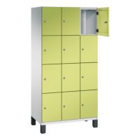 C+P Fächerschrank 4510330S10020 Füße 12Fächer B900mm lgr/vgn
