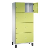 C+P Fächerschrank 4510322S10020 Füße 8Fächer B800mm lgr/vgn