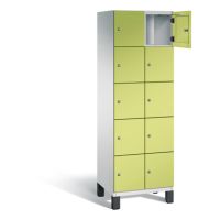 C+P Fächerschrank 4510420S10021 Füße 10Fächer B600mm lgr/vgn