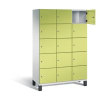 C+P Fächerschrank 4510432S10019 Füße 15Fächer B1200mm lgr/vgn