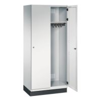 C+P Umkleidespind 4510022S10012 Sockel 2Abteile B800mm lgr/lgr