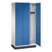C+P Umkleidespind 4510030S10055 Sockel 3Abteile B900mm lgr/ebl