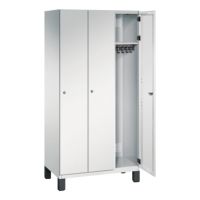 C+P Umkleidespind 4510030S10010 Füße 3Abteile B900mm lgr/lgr