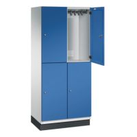 C+P Doppelstockspind 4510122S10020 Sockel 4Fächer B800mm lgr/ebl