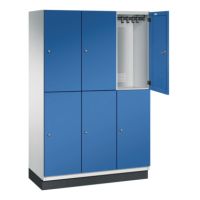 C+P Doppelstockspind 4510132S10015 Sockel 6Fächer B1200mm lgr/ebl