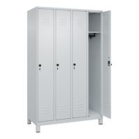 C+P Spind Classic PLUS 4Abteile 1950x1200x500mm l.gr/l.gr