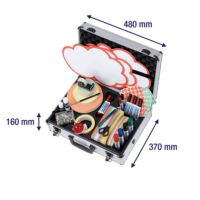 Franken Moderationskoffer Profi UMK 48x16x37cm 2.500Teile Aluminium si