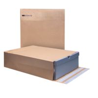 e-Green Faltentasche 00069115 KB 350x450x120+100mm braun 200 Stück