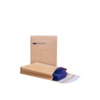 e-Green Faltentasche 00069112 KB 162x229x40+100mm braun 250 Stück