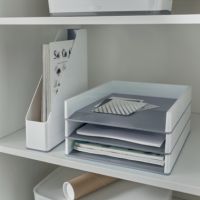 Leitz Stehsammler WOW 53621001 DIN A4 PS weiß/grau