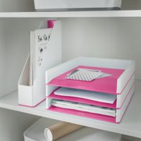 Leitz Stehsammler WOW 53621023 DIN A4 PS weiß/pink
