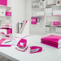 Leitz Stehsammler WOW 53621023 DIN A4 PS weiß/pink