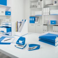 Leitz Stehsammler WOW 53621036 DIN A4 PS weiß/blau