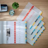 Leitz Register Cosy 12460000 A4 bedruckbar PP farbig 1-6