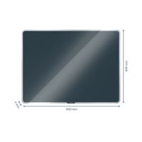Leitz Whiteboard Cosy 70420089 Glas 60x40cm grau