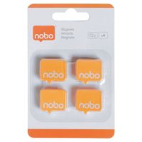 Nobo Magnet 1905327 18x22mm orange 4 Stück