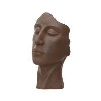 DECORIS 859462 DECORIS Blumentopf rostfarbig