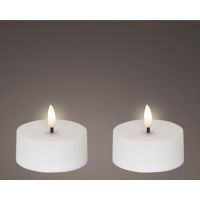 LUMINEO 890530 LUMINEO Solar Kerze 7x3,2cm ws 2St