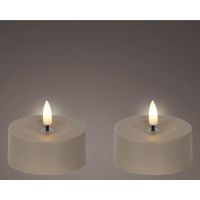 LUMINEO 890538 LUMINEO Solar Kerze 7x3,2cm br 2St