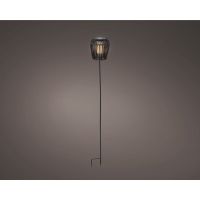LUMINEO 890744 LUMINEO Solar Stabbeleuchtung wicker
