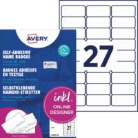 Avery Zweckform Namensetikett L4784-20 63,5x29,6mm 540 Stück