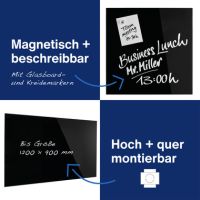 magnetoplan Design-Glasboards magnetisch 13403012 schwarz