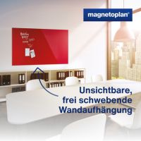 magnetoplan Design-Glasboards 13408006 magnetisch rot