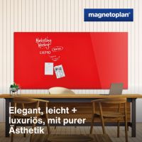 magnetoplan Design-Glasboards 13408006 magnetisch rot