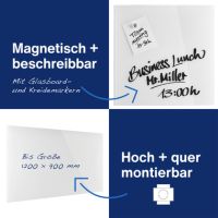 magnetoplan Design-Glasboards magnetisch 13403000 weiß