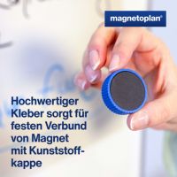 magnetoplan Magnet Discofix Magnum 1660010 34mm sortiert 10 Stück