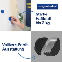 magnetoplan Magnet Discofix Magnum 1660010 34mm sortiert 10 Stück