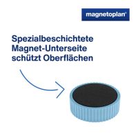 magnetoplan Magnet Discofix Magnum 1660003 34mm blau 10 Stück