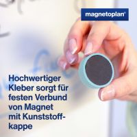 magnetoplan Magnet Discofix Magnum 1660003 34mm blau 10 Stück