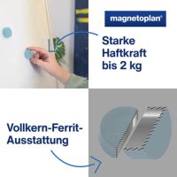 magnetoplan Magnet Discofix Magnum 1660003 34mm blau 10 Stück