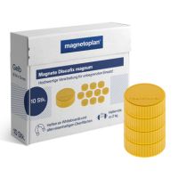 magnetoplan Magnet Discofix Magnum 1660002 34mm gelb 10 Stück